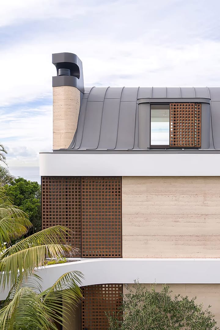 rammed earth external walls at our Bronte project